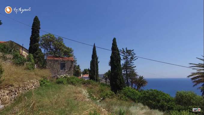 Il sito con il progetto di una casa a Bordighera.