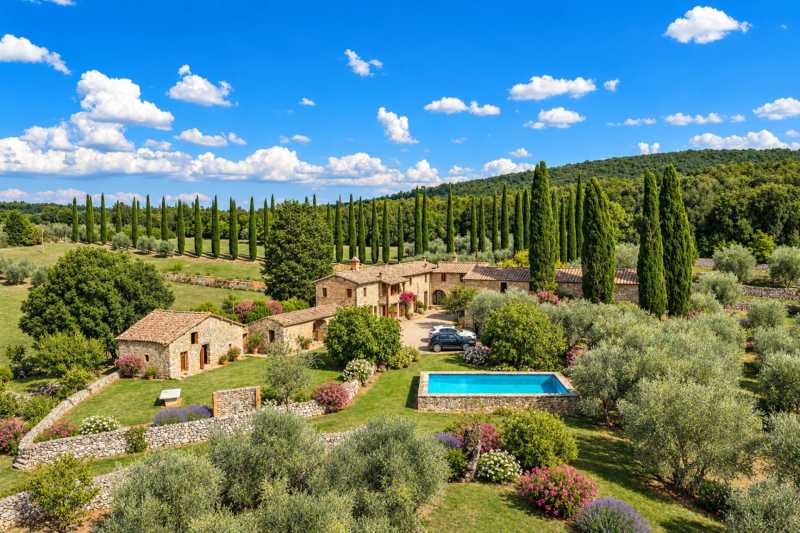 Terreno in vendita con ulivi vicino a Siena, Toscana