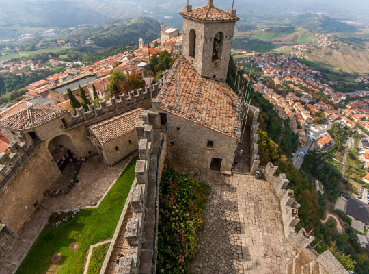 San Marino è un paese piccolissimo sulla mappa dell'Italia 2021